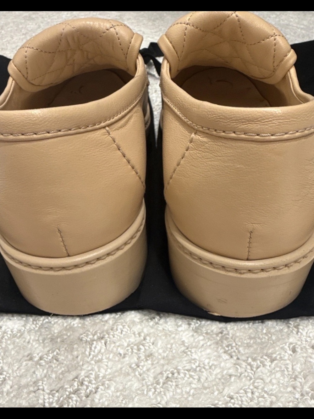 Chanel Quilted Leather Loafers 38.5 - Picture 5 of 5